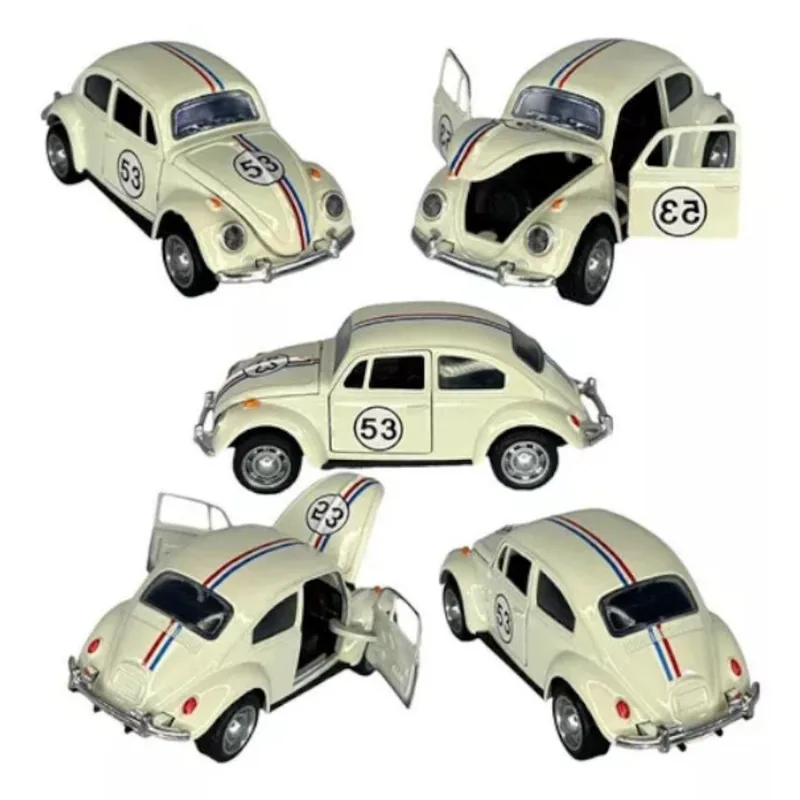 Super Carrinho De Ferro Fusca Clássico 1/32 Miniatura Coleção Cor Herbie 53