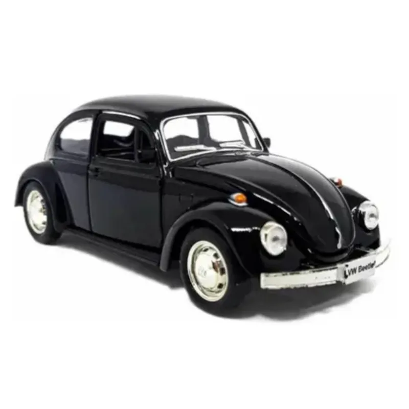 Super Miniatura Metal Volkswagen Fusca Preto 1967 Edição Colecionador