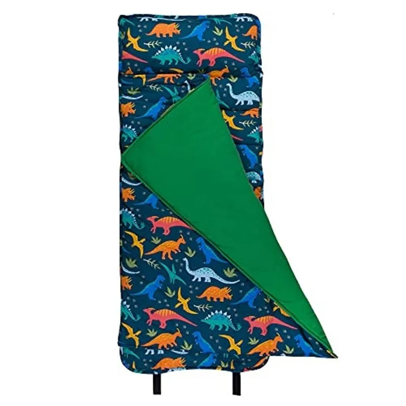 Wildkin Original Nap Mat com travesseiro reutilizável para meninos e meninas, perfeito para o tapete de dormir elementar, Características Gancho e Loop Fastener, Soft Cotton Blend Materials Nap Mat pa