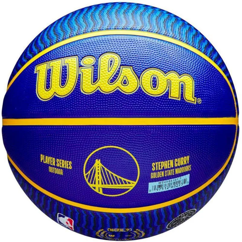 Bola De Basquete Nba Player Icon Outdoor Curry Size 7 Wilson Cor Azul