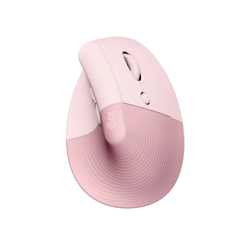 Mouse Sem Fio Logitech Lift Vertical Bluetooth Rosa 4000 DPI - 910-006472 4045