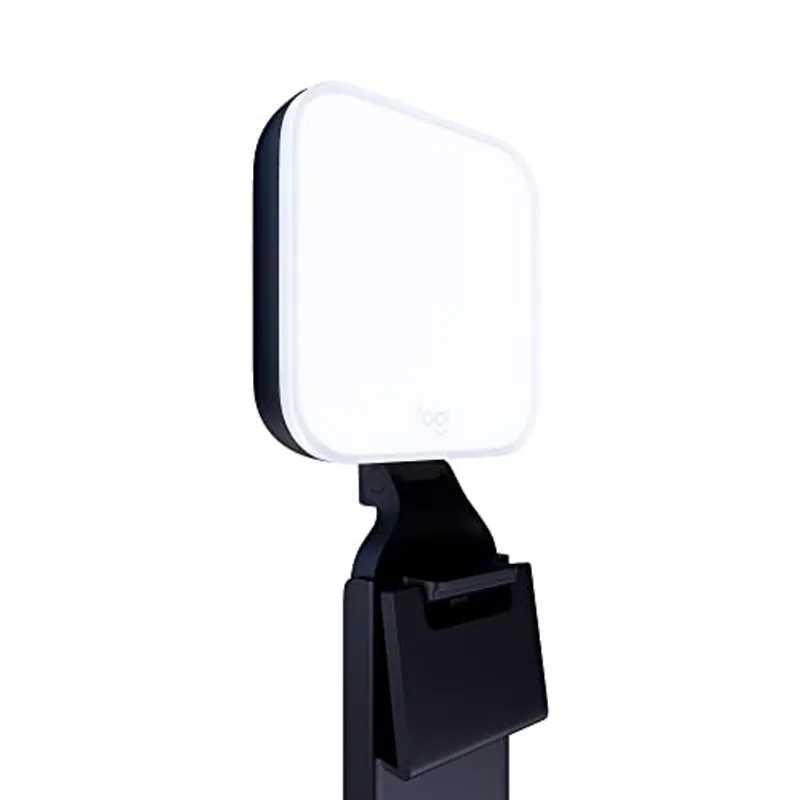 Logitech Litra Glow Premium LED Streaming Light com TrueSoft, montagem ajustável do monitor, configurações de temperatura de brilho e cor, controle de aplicativos de desktop para PC/Mac - Graphite