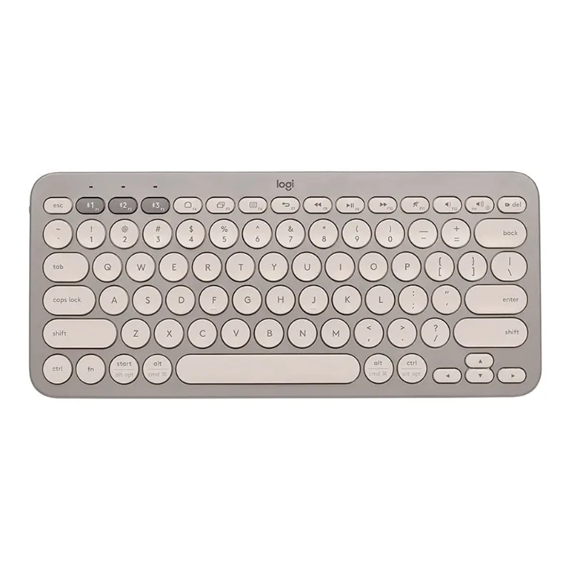Teclado Sem Fio Logitech K380 Bluetooth Bege US - 920-011390 4096