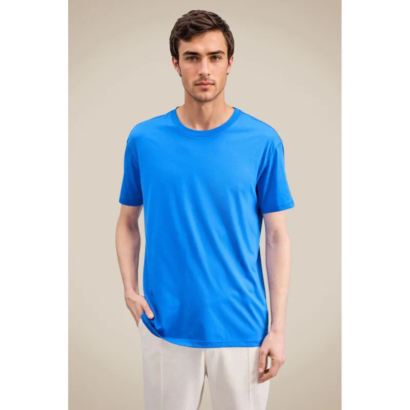 Camiseta Pima Cores Azul Royal - G
