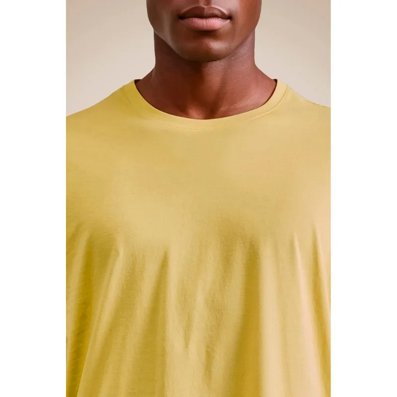 Camiseta Pima Cores Amarelo Sol - P