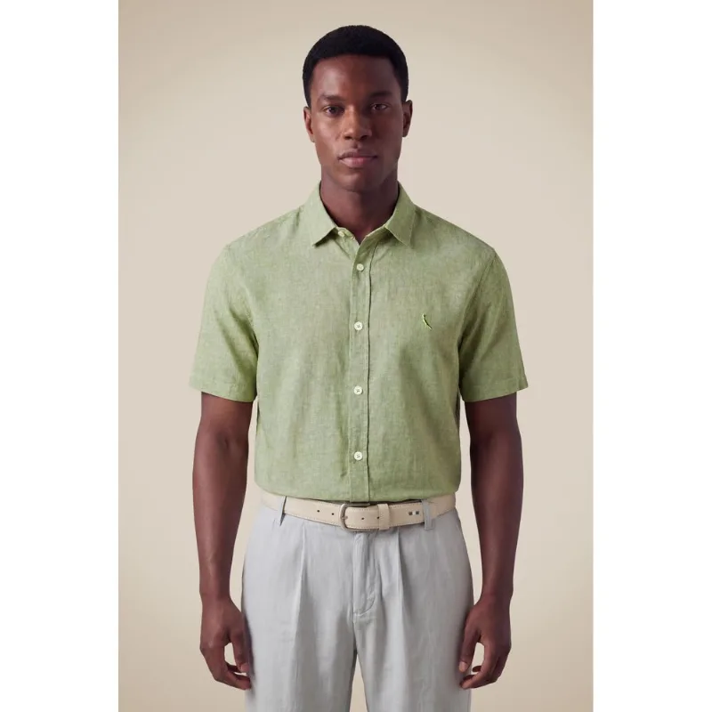 Camisa Mc Linho Pienza Pistache - Gg