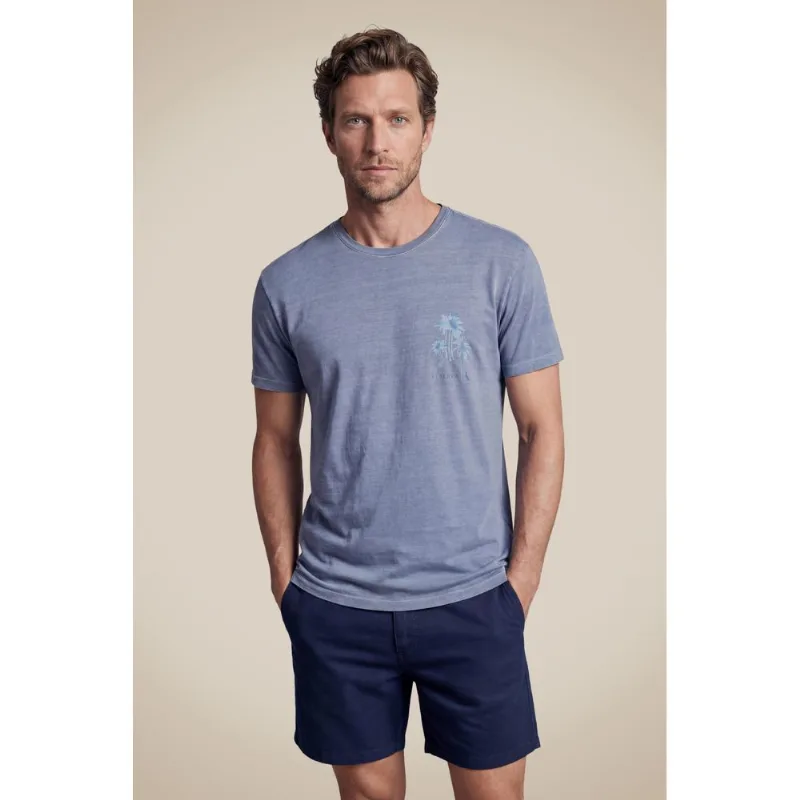 Camiseta Estampada Palm Reserva Azul Dust - M