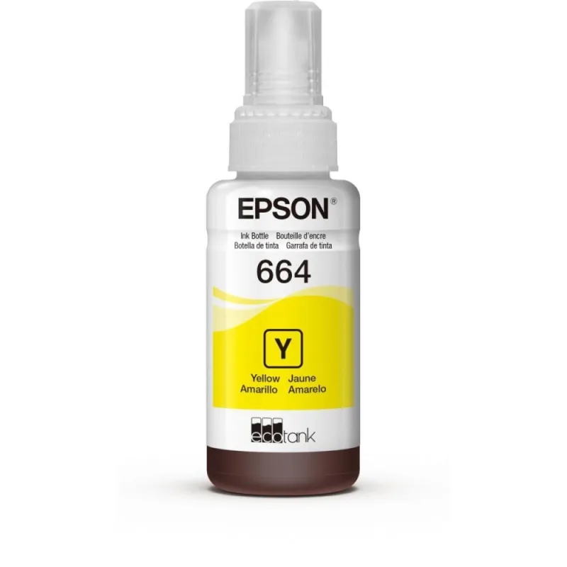 Refil de Tinta EPSON 664 Amarelo 70 ML. - EPSON
