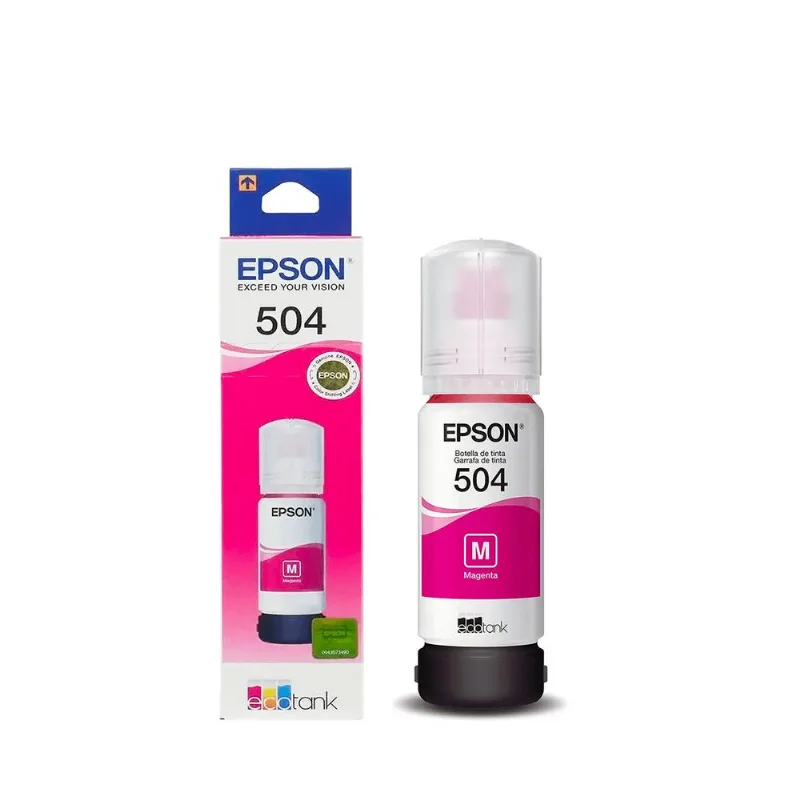 Refil de Tinta Original Epson 504 Magenta - T504320