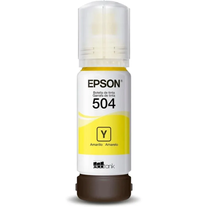 Refil de Tinta EPSON T504 Amarelo T504422-BR - T504422-BR - EPSON