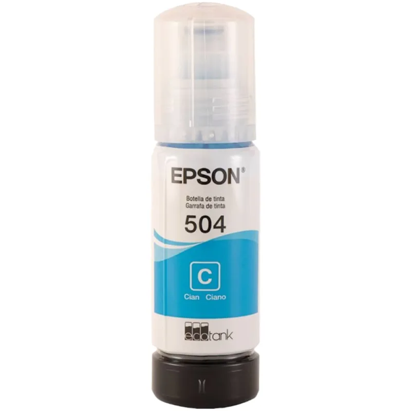 Garrafa de Tinta Epson T544 Ciano EcoTank 65ml T544222-BR - Epson