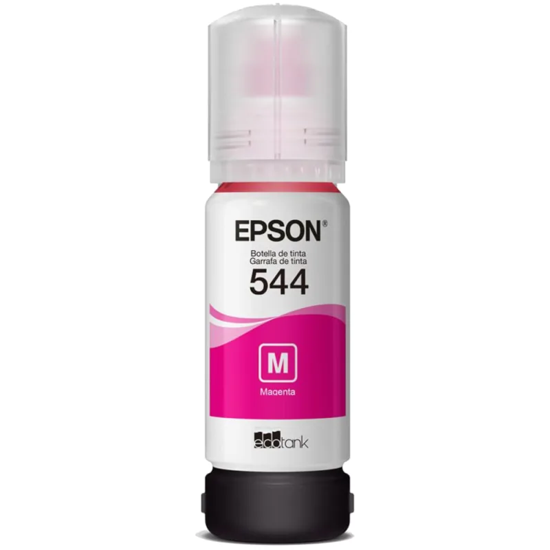 Garrafa de Tinta Epson T544 Magenta EcoTank 65ml T544322-BR - Epson
