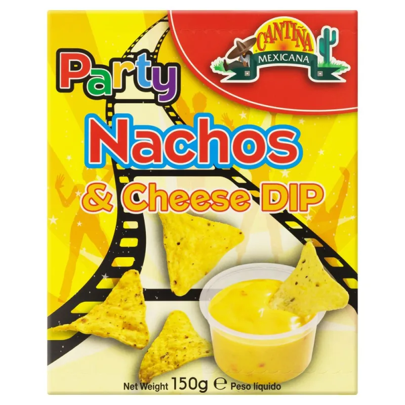 Chips Nacho com Molho de Queijo Cantiña Mexicana Party Caixa 150g - CANTINA MEXICANA