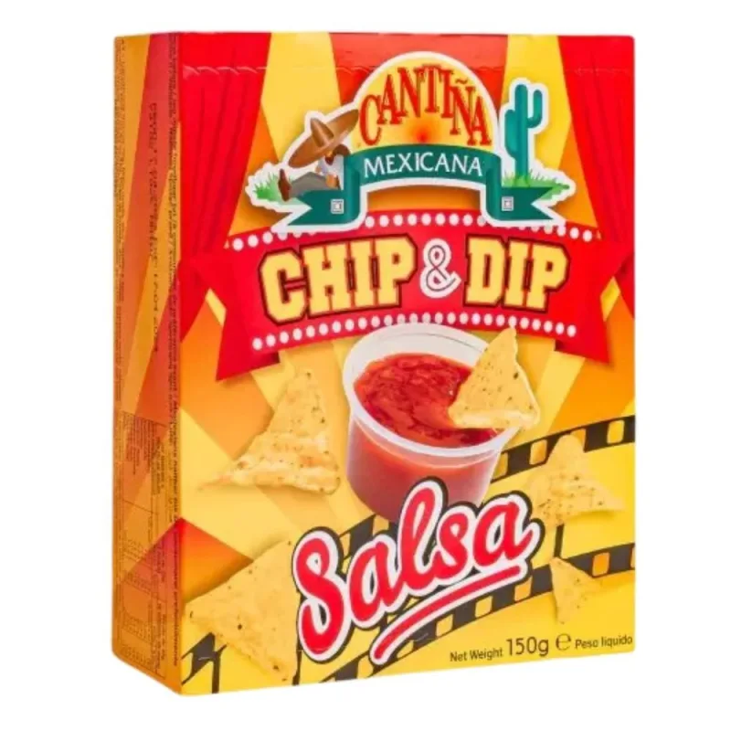 Kit Nachos com Salsa Cantina Mexicana Chip & Dip 150g - Cantiña Mexicana
