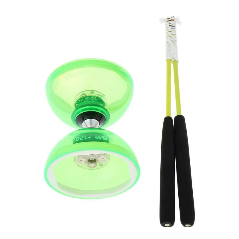 Rolamento Triplo Pro De 12 Cm Com Ponta Dupla Chinês Yoyo Diabolo