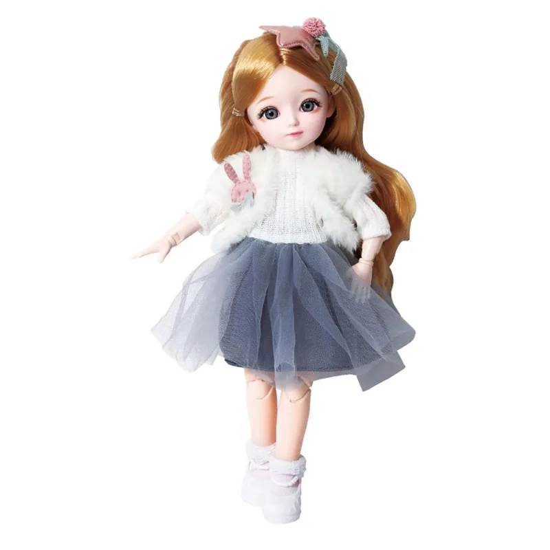 Moda 12 Polegadas Princesa Bjd Boneca Roupas Vestir Papel