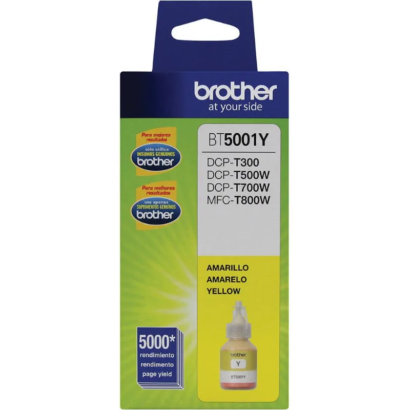 Refil de Tinta Brother BT5001YSD Amarelo