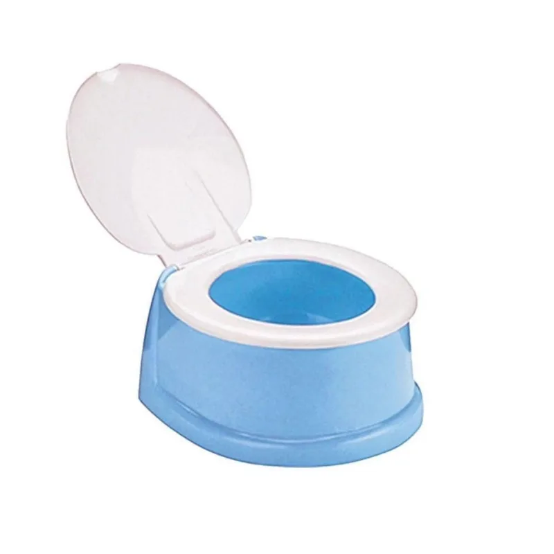 Assento Sanitário Infantil Troninho Penico Para Menina E Menino Mini Privada Com Tampa Azul