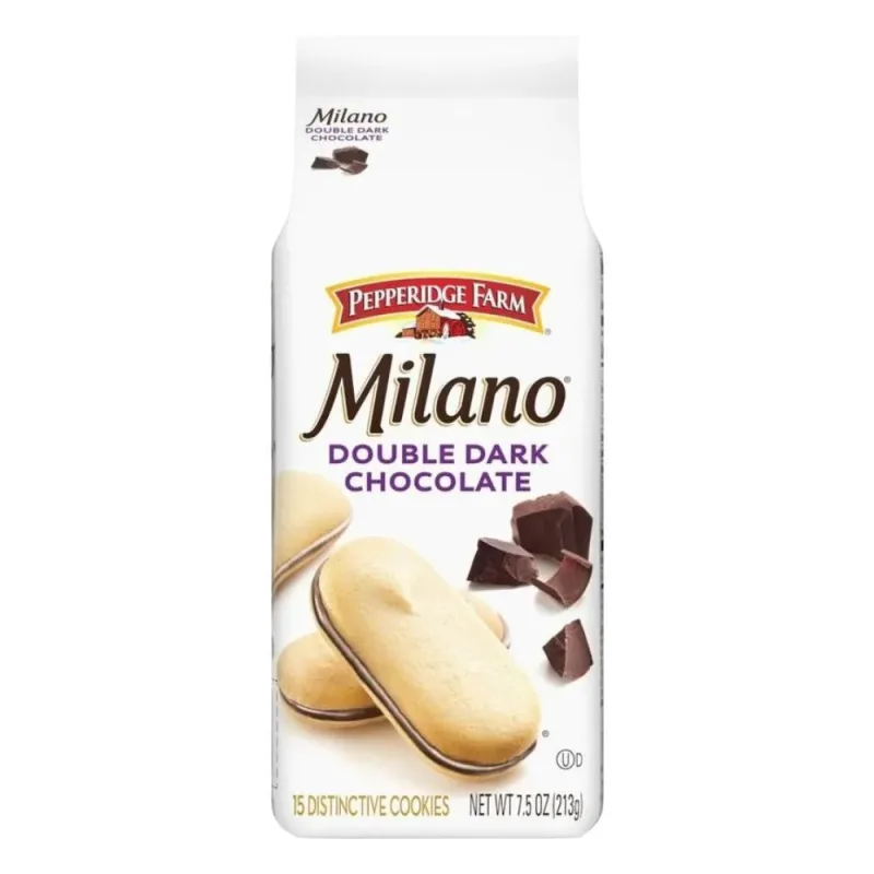Biscoito Double Dark Chocolate Milano 213g - MILANO
