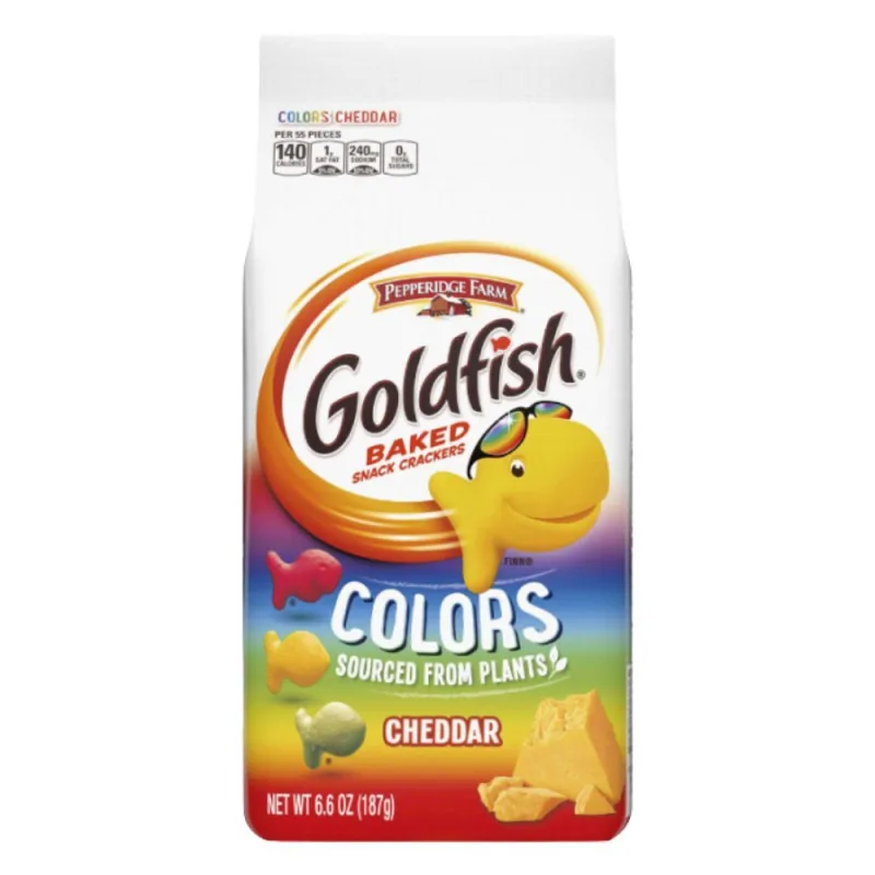 Biscoito Americano Cheddar Colors Goldfish 187g - GOLDFISH
