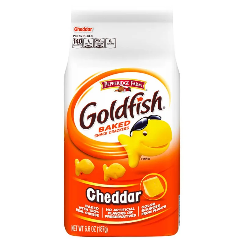 Snack de Queijo Cheddar Colors Goldfish 187g