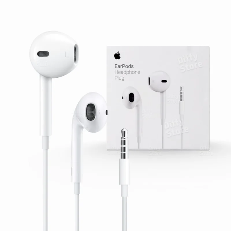 Fone de ouvido para iPhone Earpods Apple Original 3.5mm Entrada P2 Lacrado Na Caixa