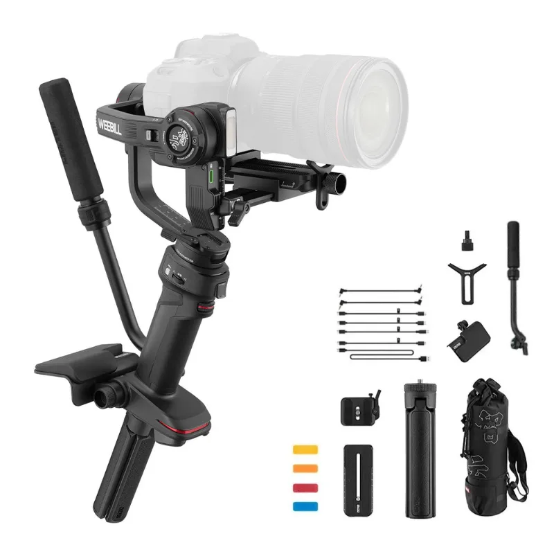 Estabilizador Gimbal Zhiyun Weebill 3 Combo Com Alça Extensível E Bolsa De Transporte