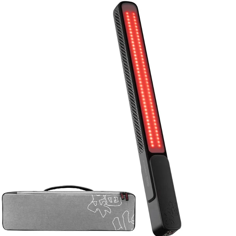 Bastão Luz Led Zhiyun fiveray F100 Light Stick Standard 100W com Barndoor e Bateria Interna (Preto)