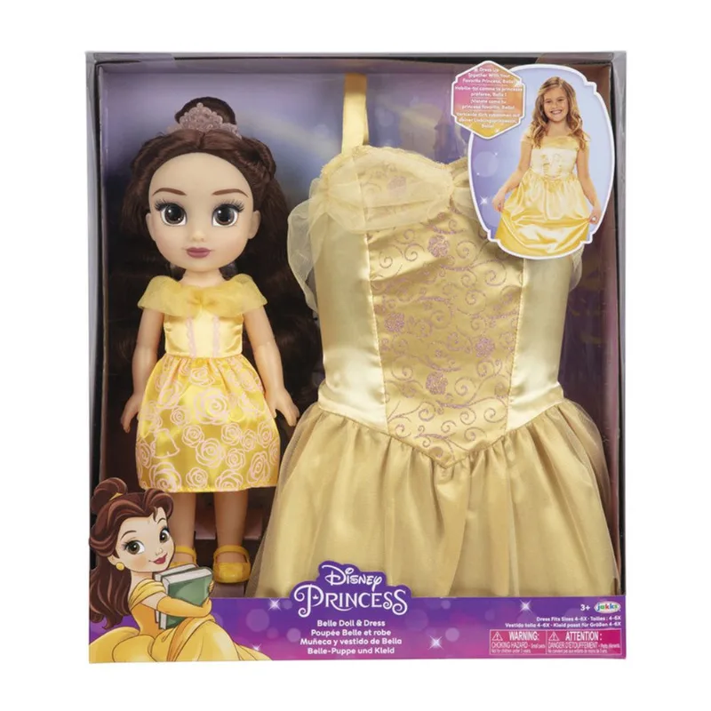 Boneca Bella + Vestido Fantasia Infantil 4-6x Disney Princess Jakks