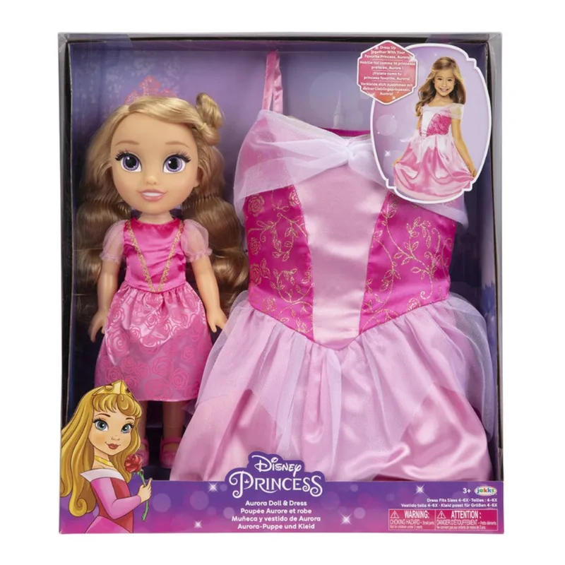 Boneca Aurora + Vestido Fantasia Infantil 4-6x Disney Princess Jakks