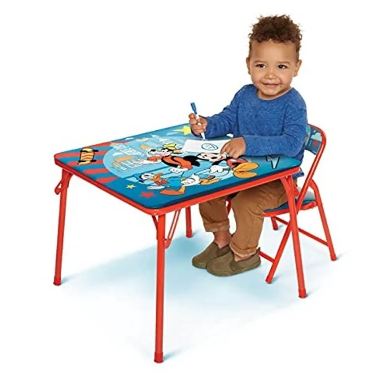 Mickey Mouse Jr. Conjunto de Mesa de Atividades com 1 Cadeira