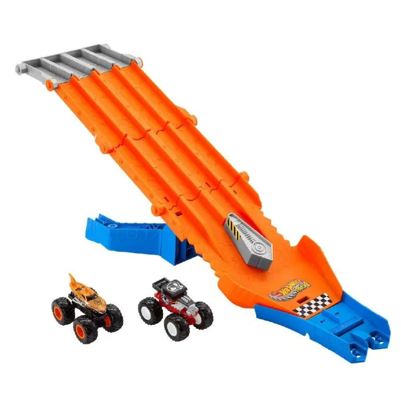 Hot Wheels Monster Trucks Pista Corrida Destruição - Mattel