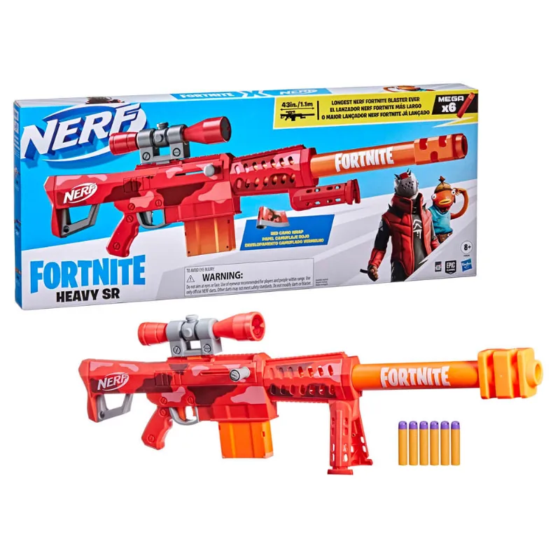 Lançador de Dardos Nerf Hasbro Fortinite Heavy SR 71602