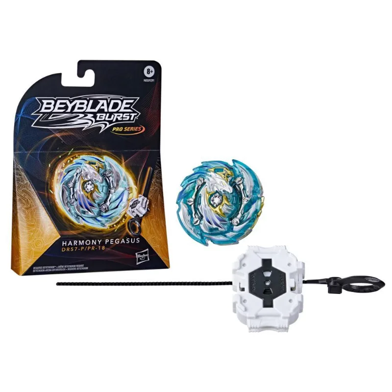 Beyblade Burst Pro Series - Pião com Lançador - Harmony Pegasus F4553