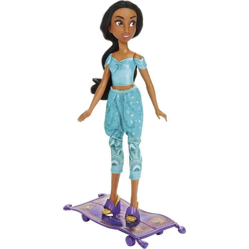Disney Princess Boneca Jasmine e Tapete Mágico com Rodinhas