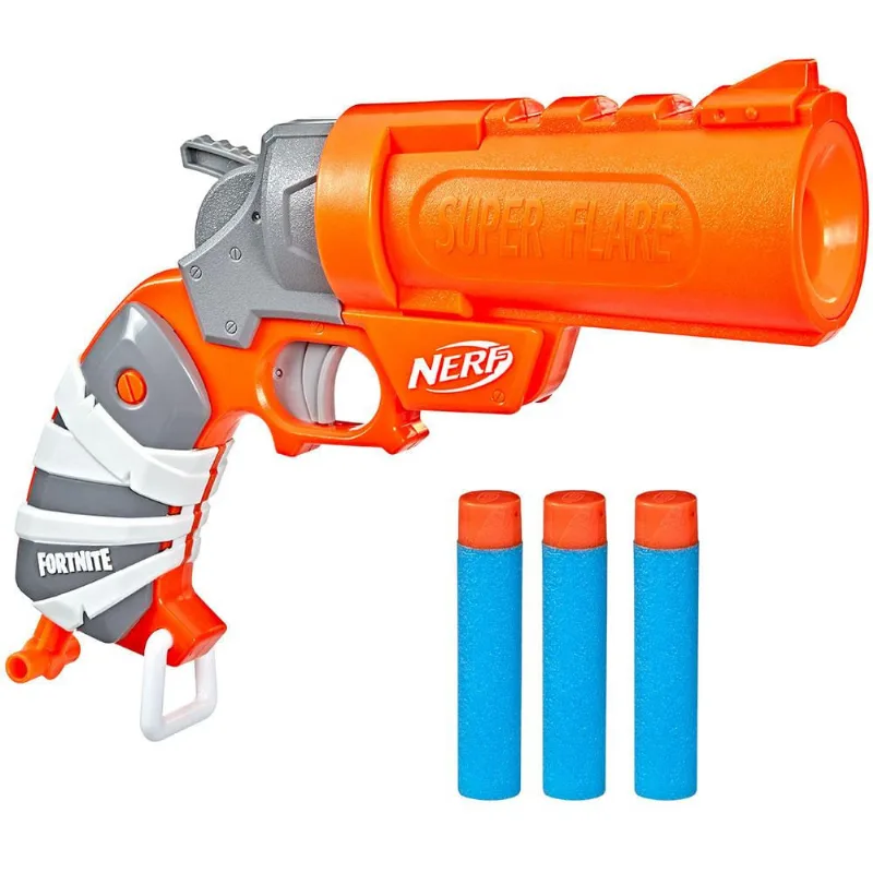 Lança Dardos Nerf Hasbro Fortnite Flare F3368 com Tambor e 3 Dardos 122003