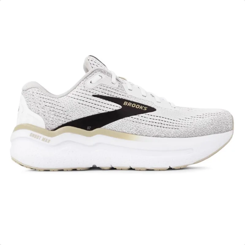 Tênis Brooks Ghost Max 2 Masculino 44. / Cinza / Bege