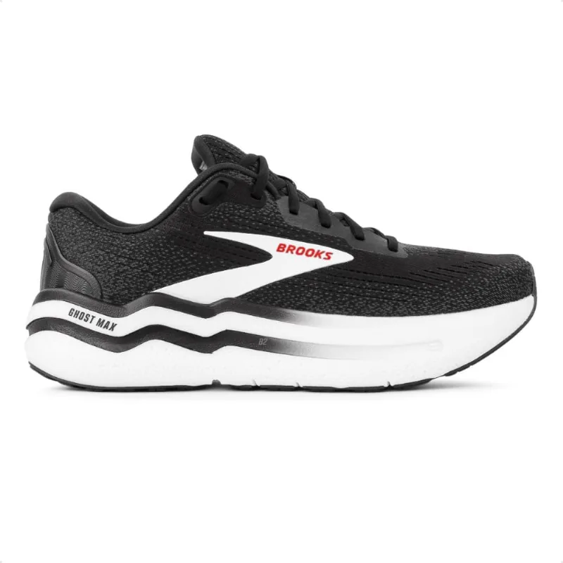 Tênis Brooks Ghost Max 2 Masculino 40 / Preto / Branco