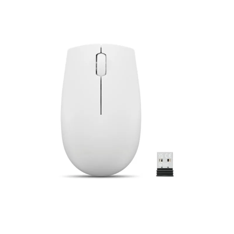 Mouse Sem Fio Compacto Lenovo 300 Cinza Claro Gy51l15677