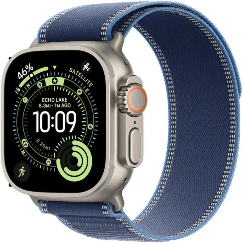 Apple Watch Ultra 3 49mm Natural Titanium Blue Trail Loop