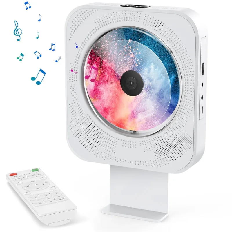 Leitor de cd todangai Desktop Bluetooth 5.0 com alto-falante