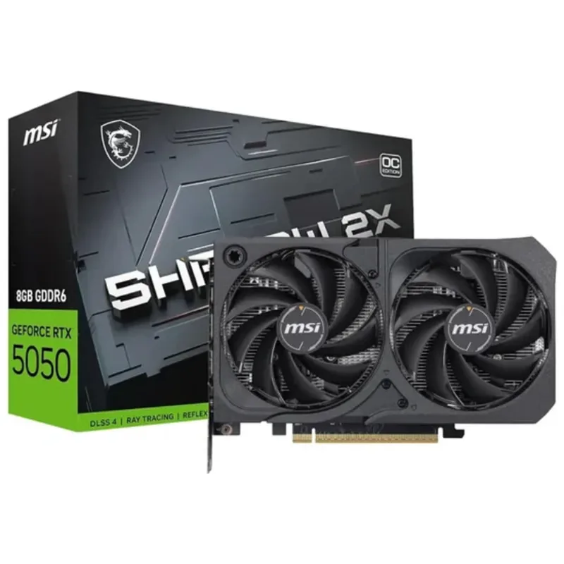 Placa De Vídeo MSI GeForce RTX5050 Shadow 2x OC 8GB GDDR6 PCI-Express
