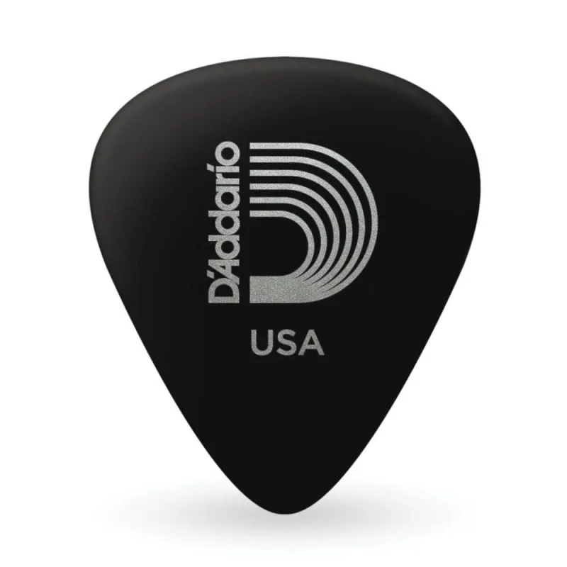 Palheta Celulóide 1.25MM 1CBK7-25 Unidades Preto D'Addario - OUTRAS