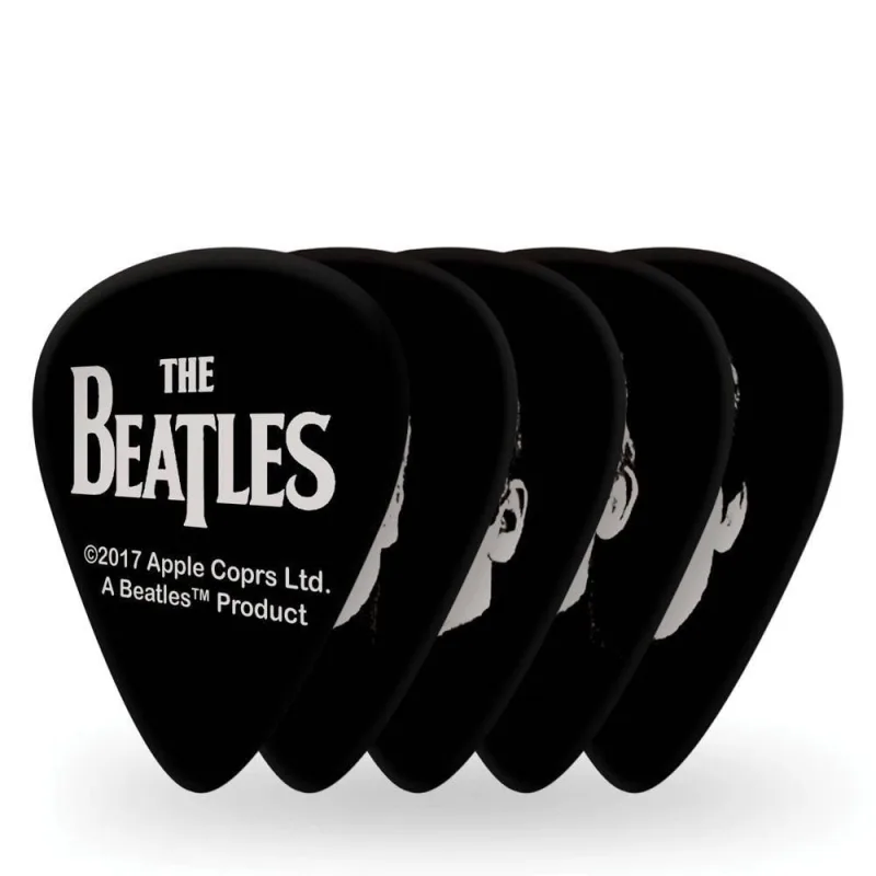 Palheta Média 1CBK4-10B2 Celuloide The Beatles 10 Unidades Preto D'Addario - OUTRAS