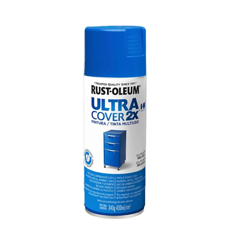 Tinta Spray Ultra Cover 2x Azul Brilhante 340g Viapol