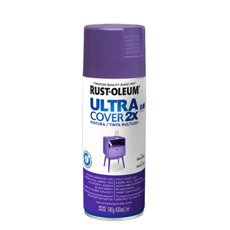 Tinta Spray Ultra Cover 2x Uva Brilhante 340g Viapol