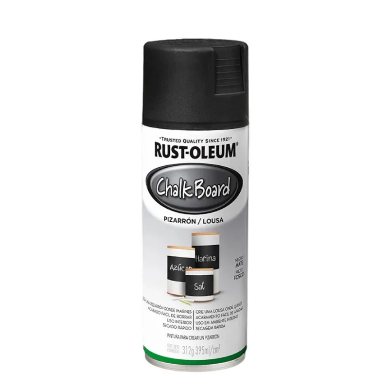 Tinta Spray Chalkboard Preto Fosco 312g Viapol