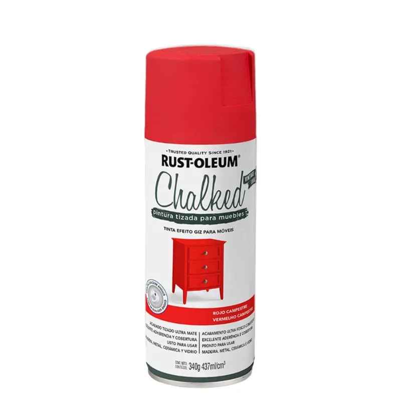 Tinta Spray Chalked Vermelho Campestre 340g Viapol