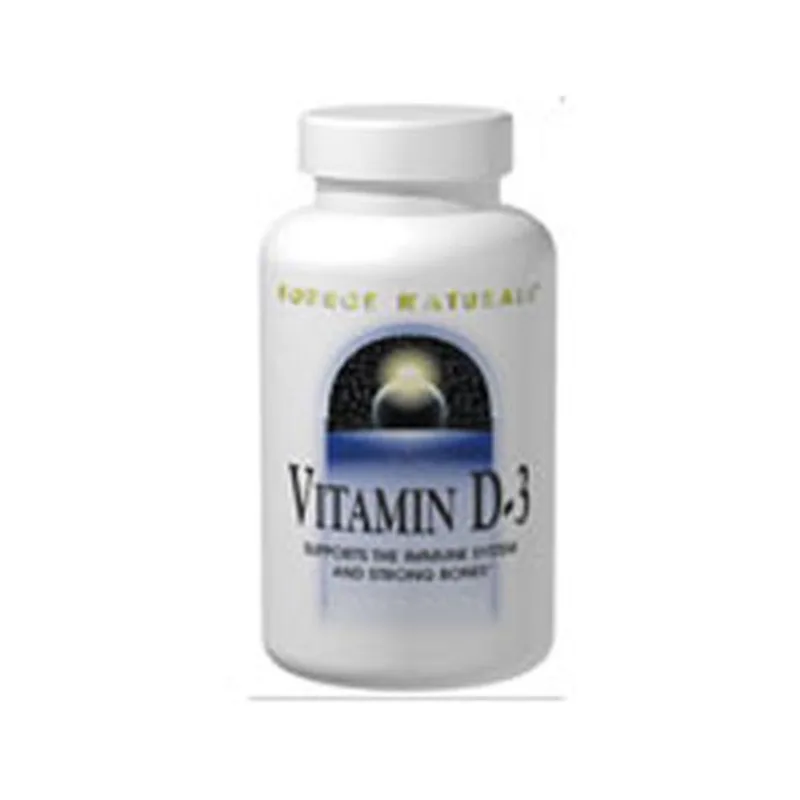 Suplemento Source Naturals Vitamina D-3 5000 Ui 120 Cápsulas X4