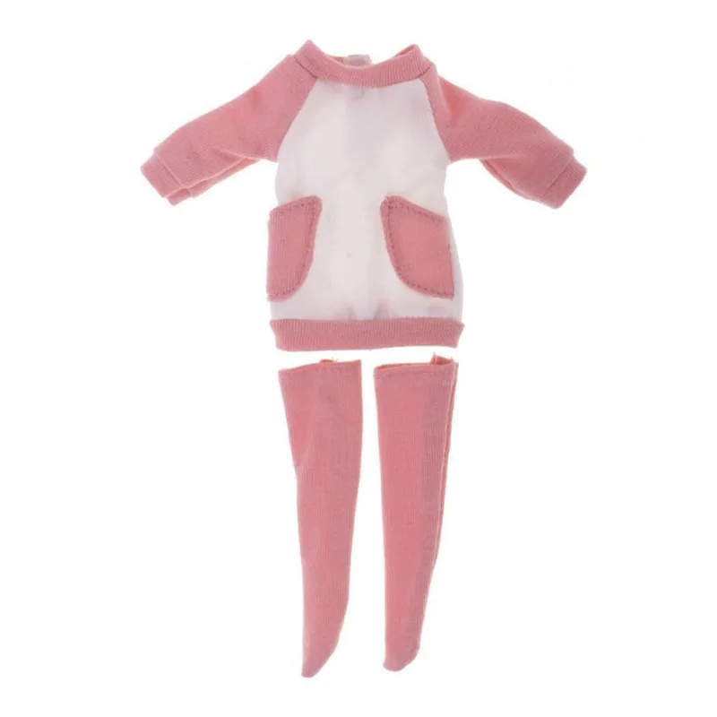 Conjunto De Meias E Vestido De Manga Comprida 1/6 Para Boneca Blythe